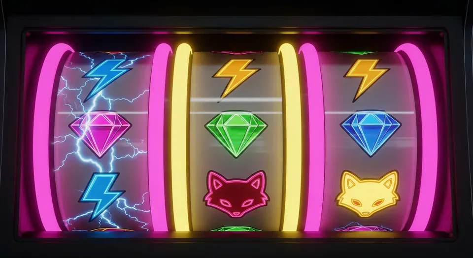Nexus Reels neon slot machine